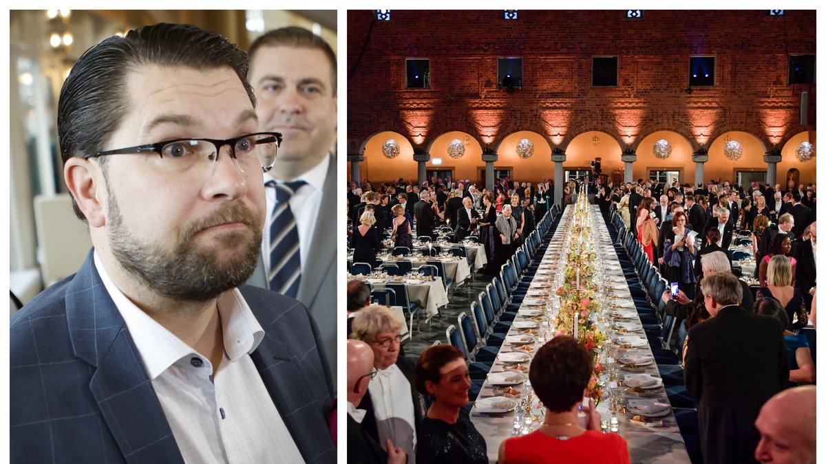 Jimmie Åkesson (SD) är inte inbjuden till årets Nobelfestligheter.